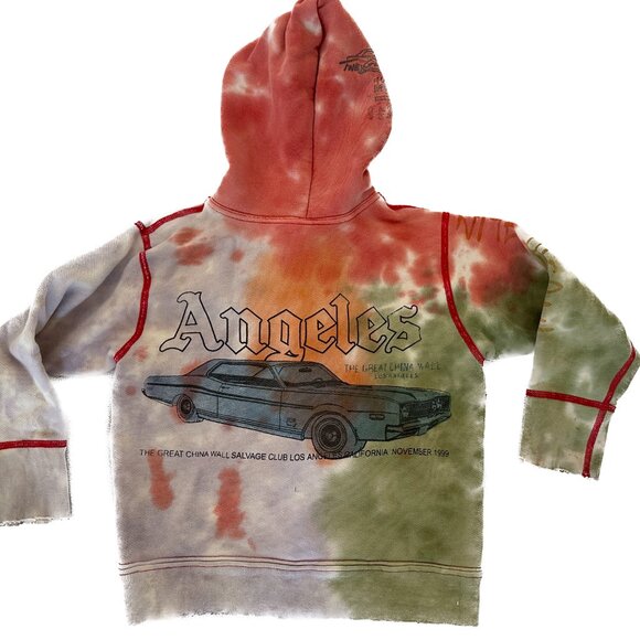 Rare The Great China Wall Los Angeles Salvage Car Club 1999 Kids Zip Hoodie 4 T - Picture 8 of 17